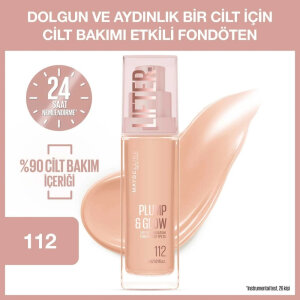 Maybelline Lifter Fondöten Plump&Glow 112 - 3