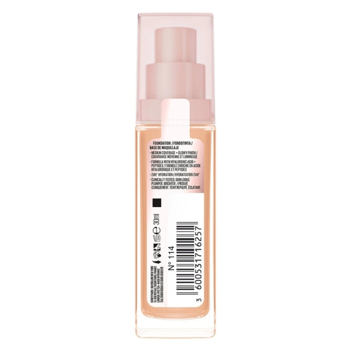 Maybelline Lifter Fondöten Plump&Glow 114 - 9