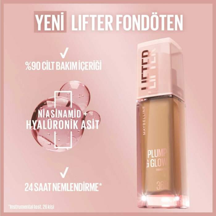 Maybelline Lifter Fondöten Plump&Glow 118 - 7