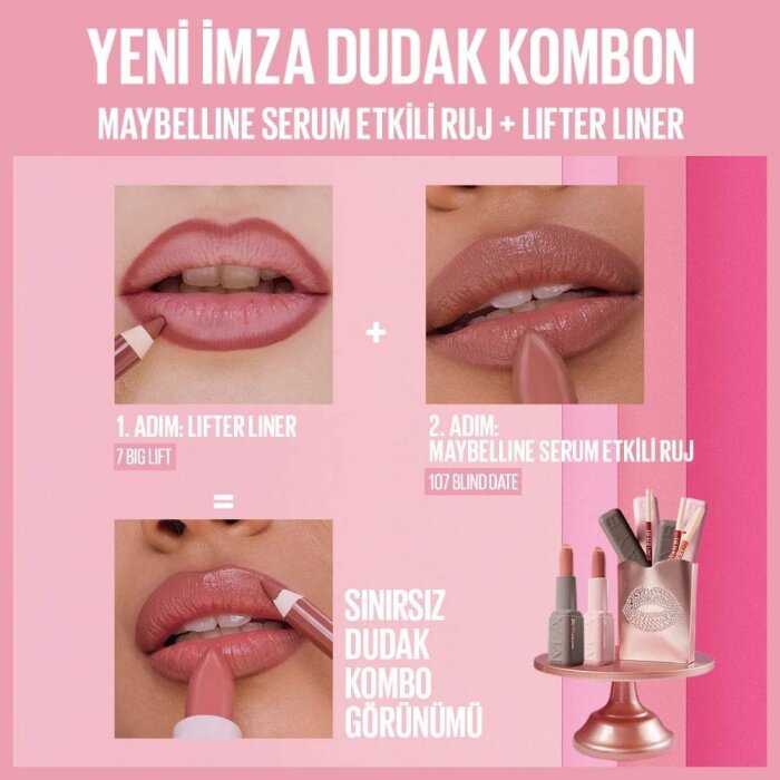 Maybelline Lifter Stick Saten Ruj 107 - 4