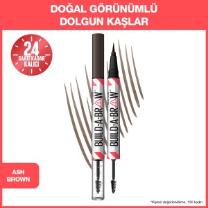 Maybelline New York Build a Brow 2in1 Kaş Kalemi ve Jeli Ash Brown - 3