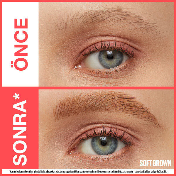 Maybelline New York Build a Brow 2in1 Kaş Kalemi ve Jeli Soft Brown - 4
