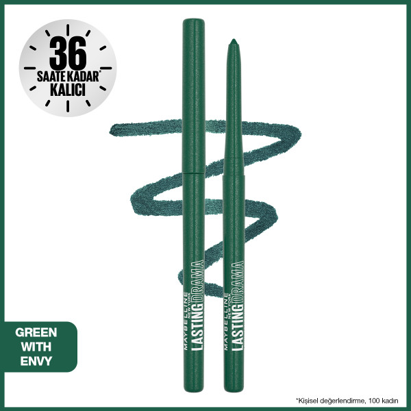 Maybelline New York Lasting Drama Automatic Liner Göz Kalemi - Green With Envy - 4