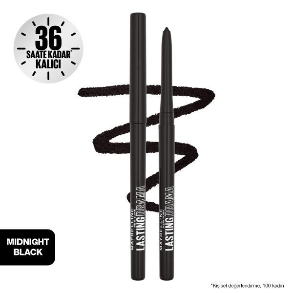 Maybelline New York Lasting Drama Automatic Liner Göz Kalemi - Midnight Black - 3