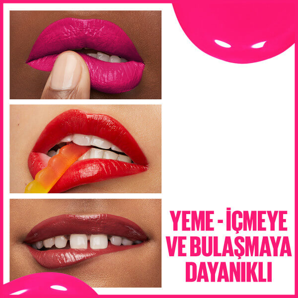 Maybelline New York Super Stay Vinyl Ink Uzun Süre Kalıcı Likit Parlak Ruj 155 Upbeat - 7