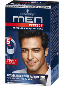 Men Perfect Beyazlara Karşı Jel Boya 90 Siyah - Palette
