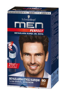 Men Perfect Beyazlara Karşı Jel Boya Siyah Kahve - Men Perfect
