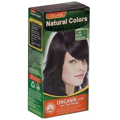 Natural Colors Organik Saç Boyası 4B Bitter Çikolata - 1