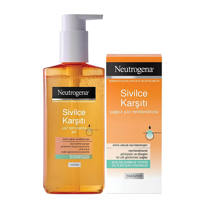 Neutrogena Sivilce Karşıtı Jel 150 Ml + Nemlendirici 50 Ml Set - 1