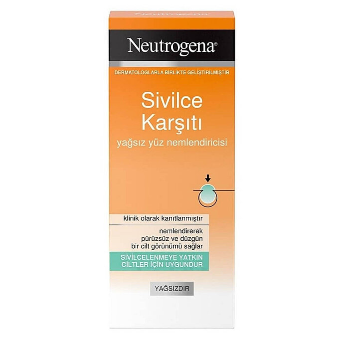 Neutrogena Sivilce Karşıtı Yağsız Yüz Nemlendiricisi Krem 50 Ml - 1