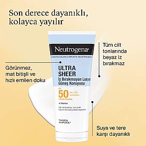 Neutrogena Sun Ultra Sheer Nemlendirici Güneş Koruyucu Losyon Spf50 200 Ml - 3