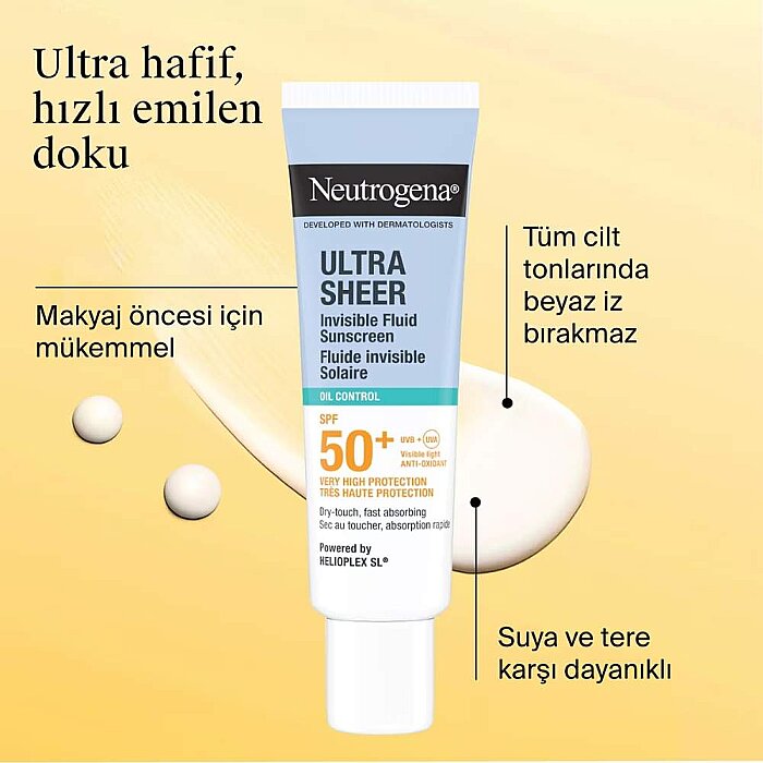 Neutrogena Sun Ultra Sheer Oil Control Fluid Spf50+ 50 Ml - 3