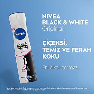 Nivea Black&White Clear Kadın Deodorant 150 Ml - 4