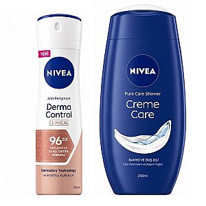 Nivea Derma Control Clinical Kadın Deodorant 150 Ml + Duş Jeli 250 Ml Set - Nivea