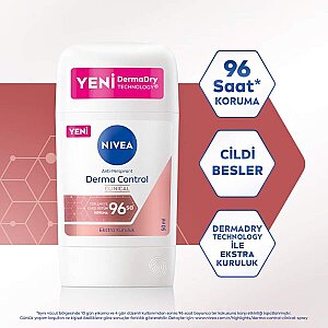 Nivea Derma Control Clinical Kadın Deodorant Stick 50 Ml - 2