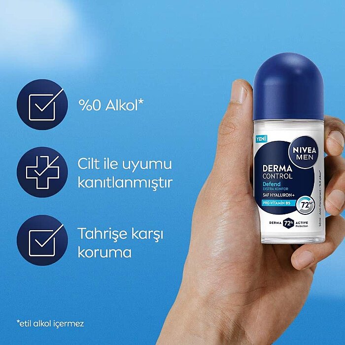 Nivea Derma Control Defend Erkek Roll On 50 Ml - 3