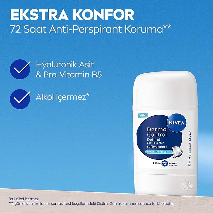 Nivea Derma Control Defend Kadın Deo Stick 50 Ml - 2