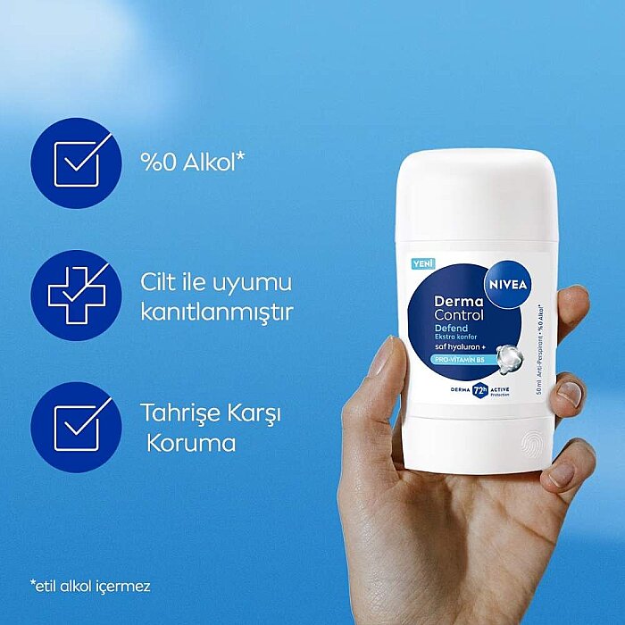 Nivea Derma Control Defend Kadın Deo Stick 50 Ml - 3