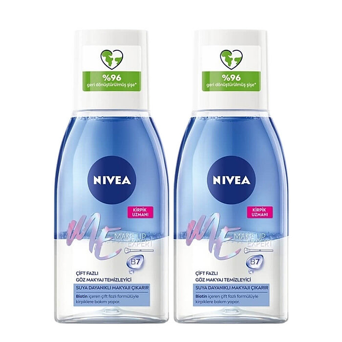 Nivea Çift Etkili Göz Makyaj Temizleyici 125 Ml 1+1 Set - 1