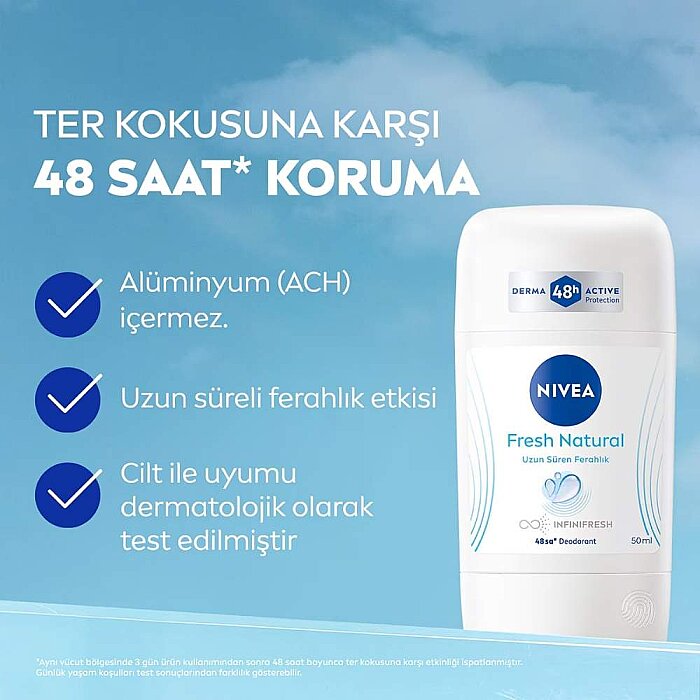 Nivea Fresh Natural Deo Stick 50 Ml - 2