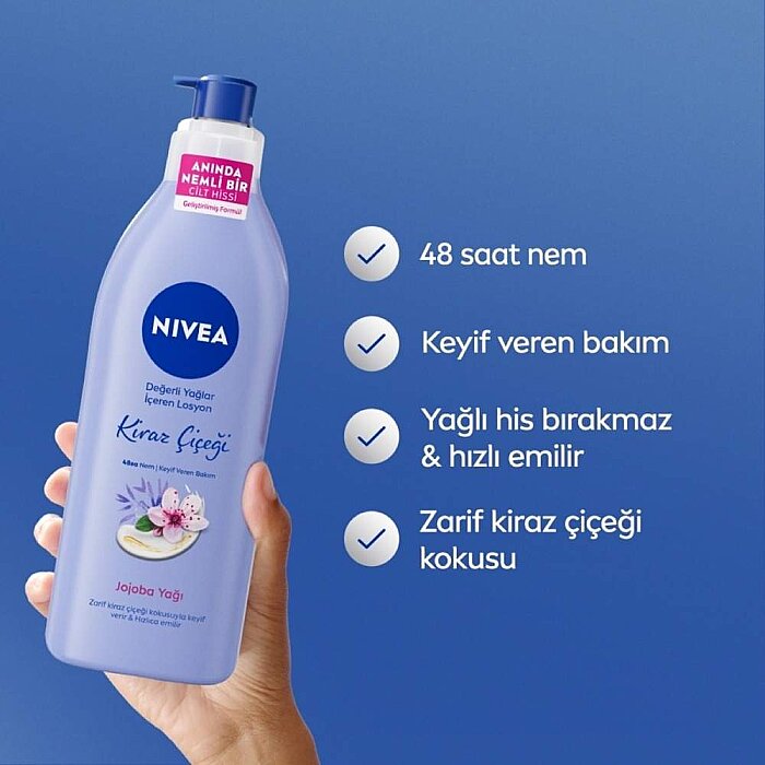 Nivea Kiraz Çiçeği&Jojoba Yağı Body Lotion 400 Ml - 2