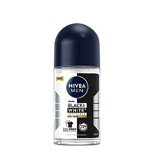 Nivea Men Black & White Epic Night Erkek Deodorant Roll-On 50 Ml - Nivea