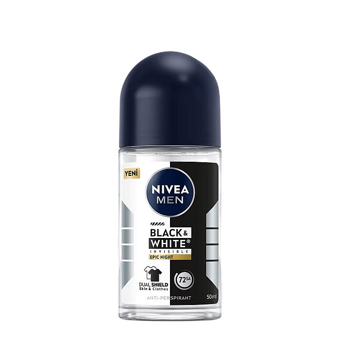 Nivea Men Black & White Epic Night Erkek Deodorant Roll-On 50 Ml - 1
