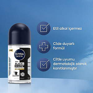 Nivea Men Black & White Epic Night Erkek Deodorant Roll-On 50 Ml - 5