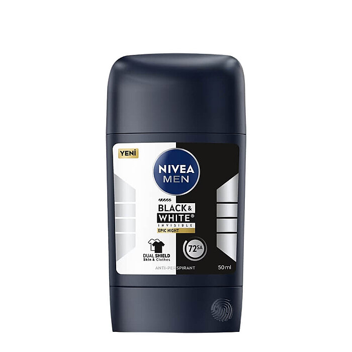 Nivea Men Black & White Epic Night Erkek Deodorant Stick 50 Ml - 1