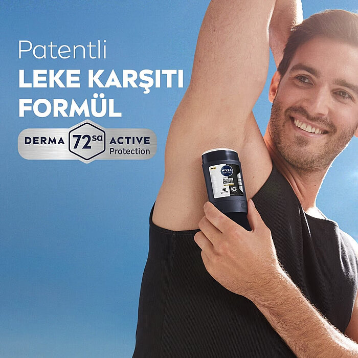 Nivea Men Black & White Epic Night Erkek Deodorant Stick 50 Ml - 6