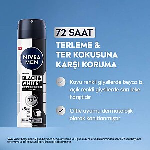 Nivea Men Black&White Power Deodorant Sprey 150 Ml - 2