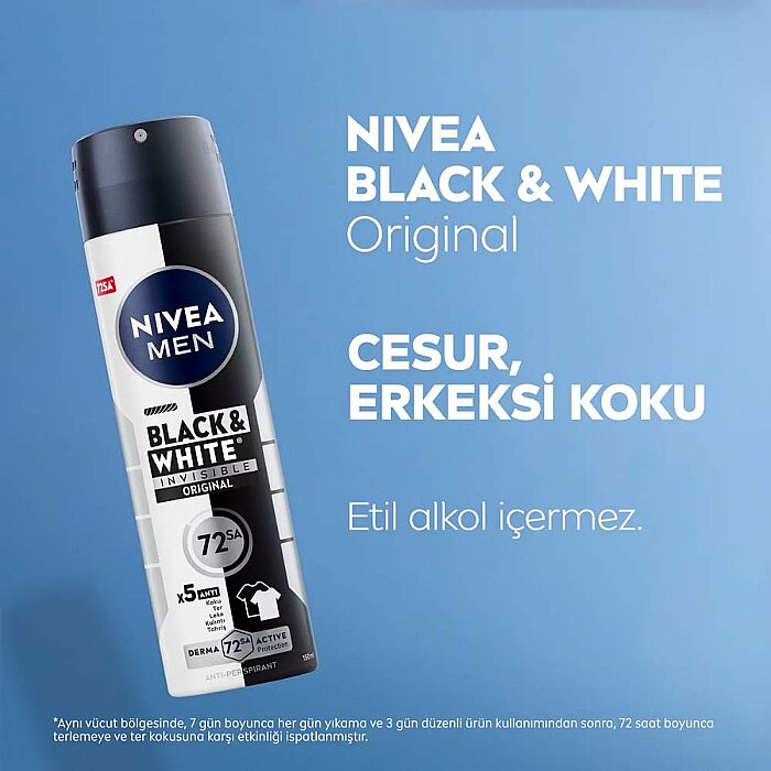 Nivea Men Black&White Power Deodorant Sprey 150 Ml - 5