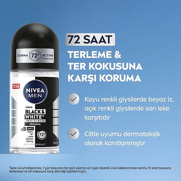 Nivea Men Black&White Power Roll-On 50 Ml - 2