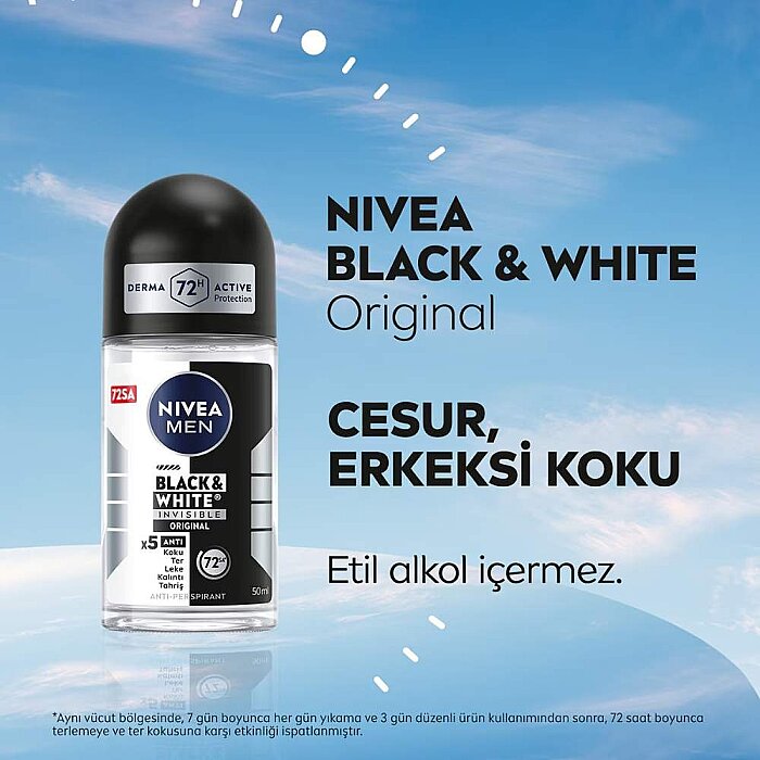 Nivea Men Black&White Power Roll-On 50 Ml - 4