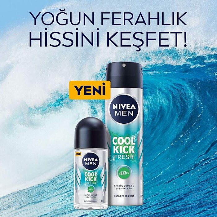 Nivea Men Cool Kick Fresh Roll-On 50 Ml - 4