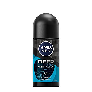 Nivea Men Deep Beat Aktif Karbon Erkek Deodorant Roll-On 50 Ml - Nivea