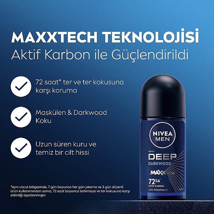 Nivea Men Deep Roll-On 50 Ml - 2