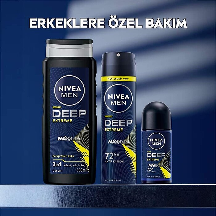 Nivea Men Erkek Sprey Deodorant Deep Extreme 150 Ml - 5