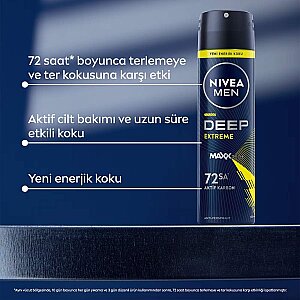 Nivea Men Erkek Sprey Deodorant Deep Extreme 150 Ml - 2
