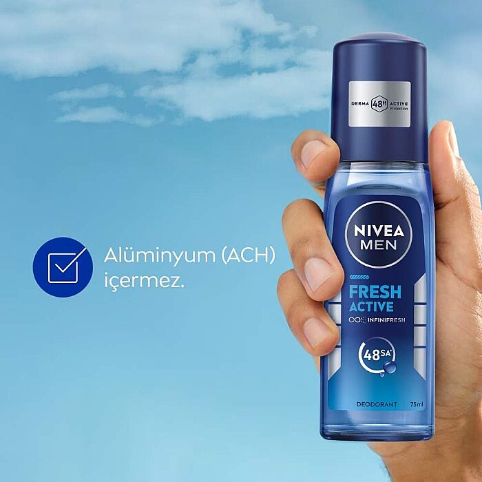 Nivea Men Fresh Active Deodorant Pompalı Sprey 75 Ml - 3