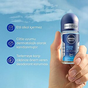 Nivea Men Fresh Active Roll-On 50 Ml - 3