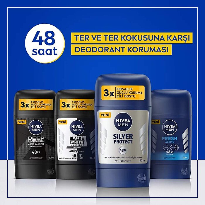 Nivea Men Silver Protect Deo Stick 50 Ml - 4