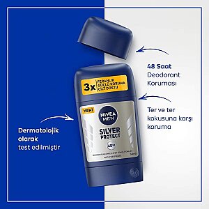 Nivea Men Silver Protect Deo Stick 50 Ml - 2