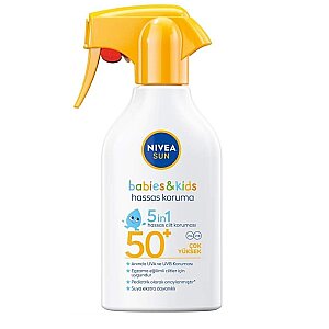 Nivea Sun Babies & Kids Hassas Koruma Güneş Koruyucu Sprey SPF50 270 Ml - 1