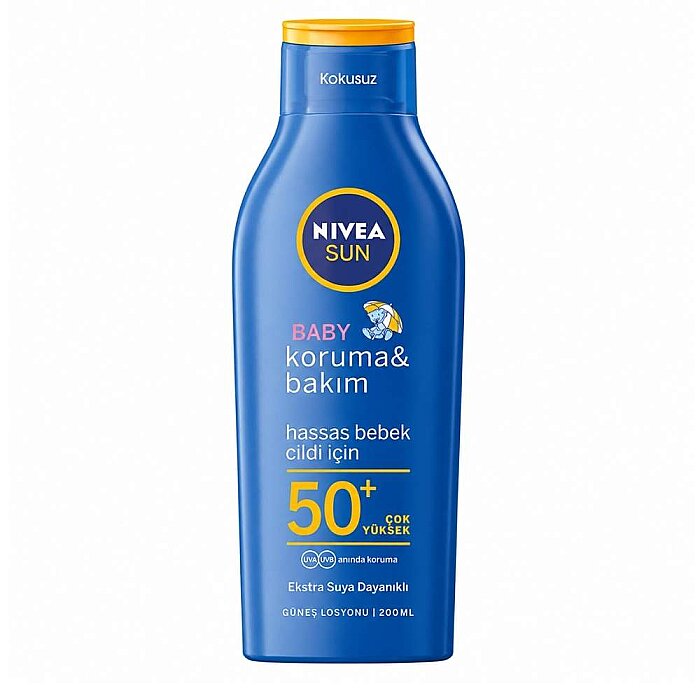Nivea Sun Baby Bakım Yapan Güneş Sütü 50+ Faktör 200 Ml - 1
