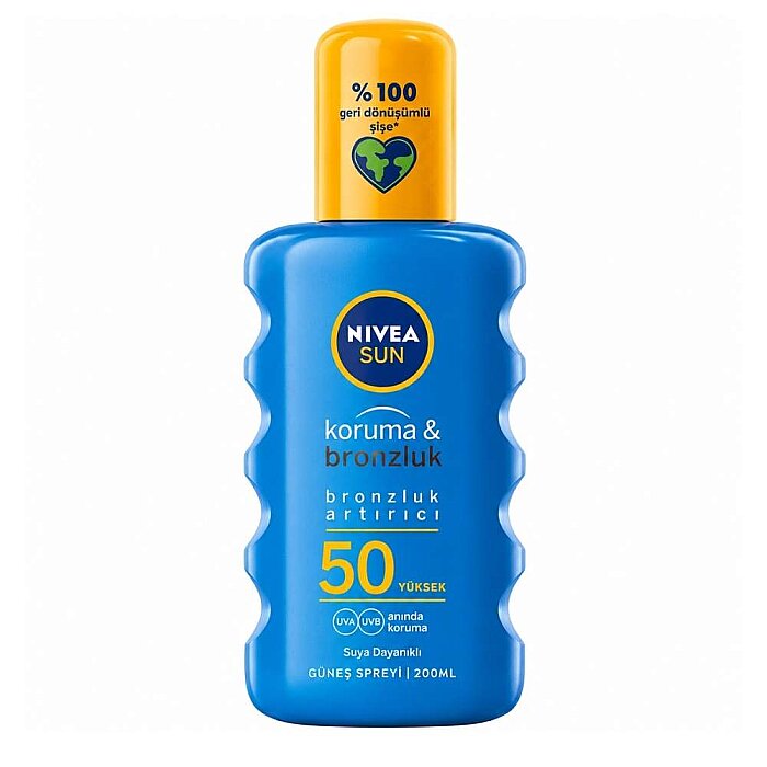 Nivea Sun Koruma&Bronzluk Arttırıcı Güneş Spreyi Spf50 200 Ml - 1