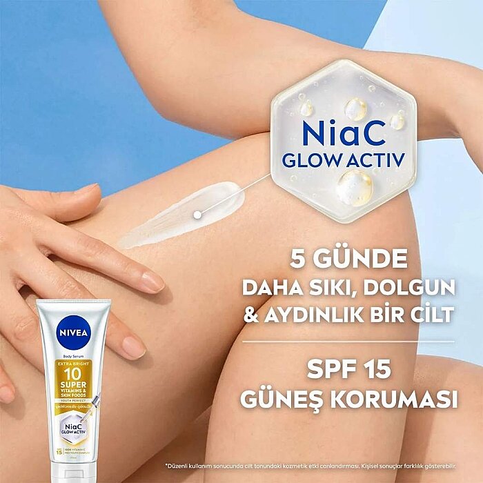 Nivea Super10 Gençlik Işıltısı Vücut Serumu 170 Ml - 3