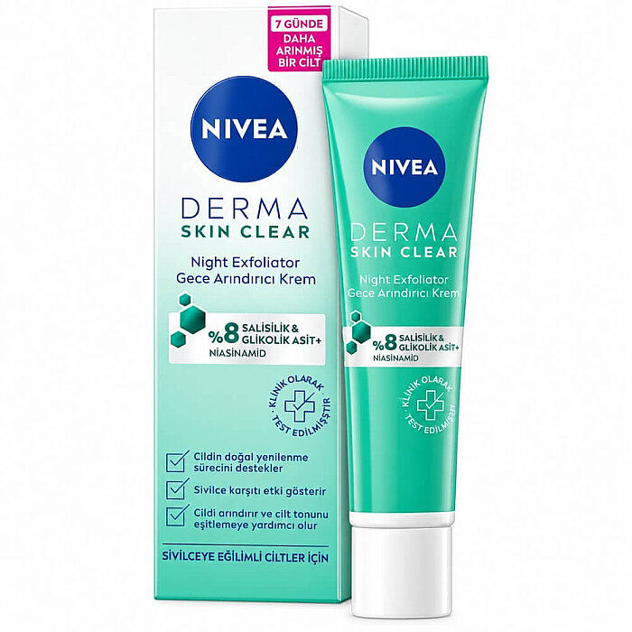 Nivea Visage Derma Clear Night Exfoliator Gece Kremi 40 Ml - 2