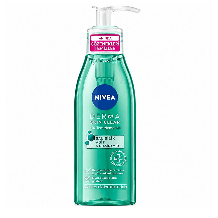 Nivea Visage Derma Clear Sivilce Karşıtı Yüz Temizleme Jeli 200 Ml - 1