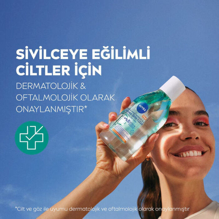 Nivea Visage Derma Skin Clear Micellar Makyaj Temizleme Suyu 400 Ml - 4